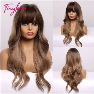 Synthetic Wig Natural Wave Heat Resistant Fiber